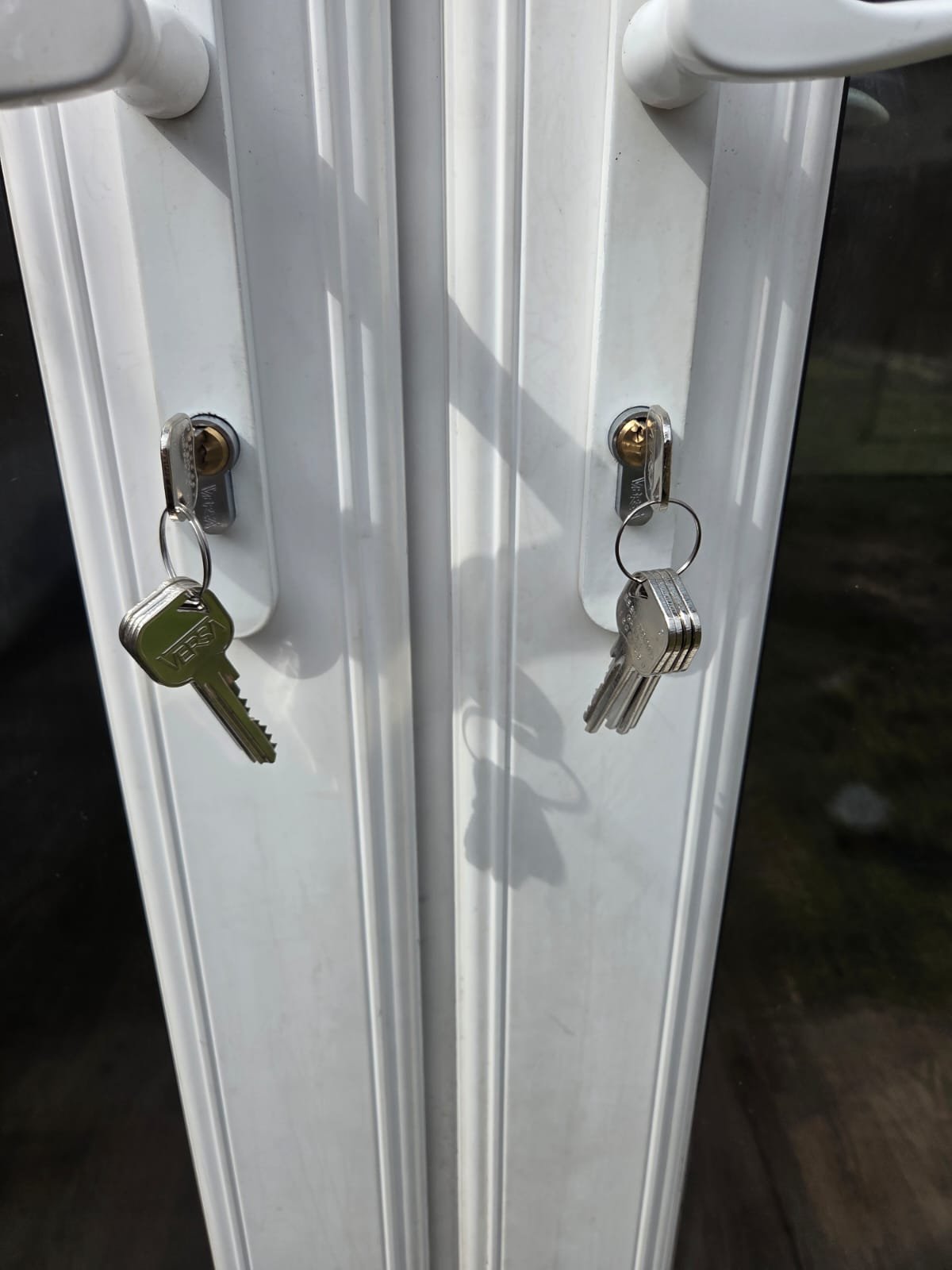 uPVC doors with newly replaced euro cylinders - Sheffield S5 locksmith job